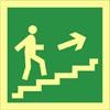 Направление к эвакуационному выходу (по лестнице направо вверх)